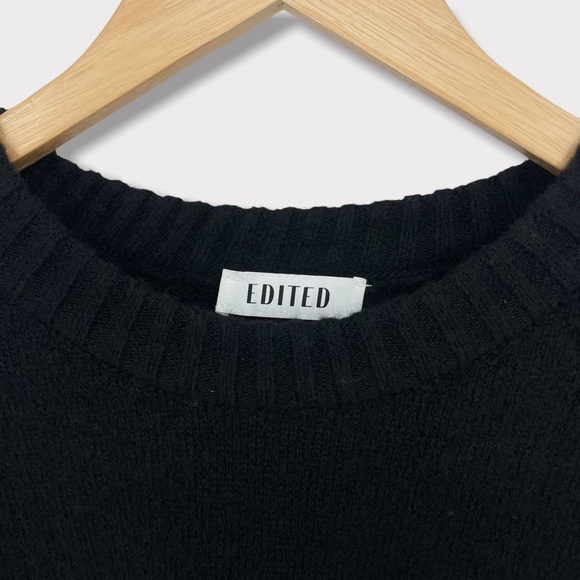 EDITED Black Grace Slouchy Jumper Sweater - Picture 3 of 8
